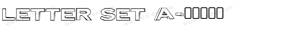 Letter Set A字体转换